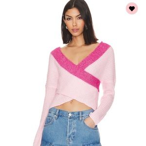 Superdown lanah wrap sweater